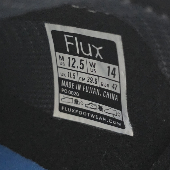 Flux Mens Adapt Runner Black Gum Sole Barefoot Running Shoes Sneakers Size 12.5 - Picture 11 of 11